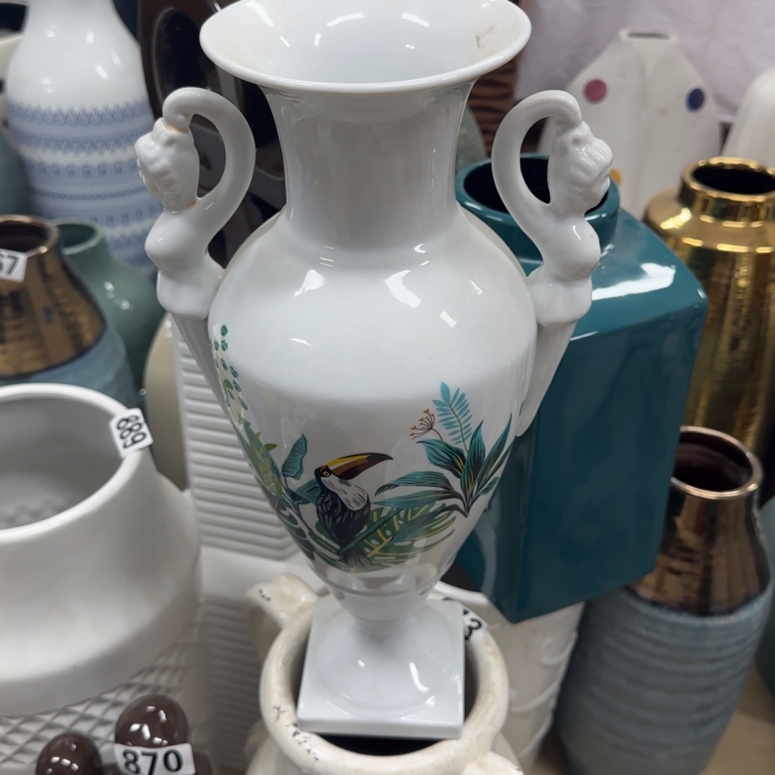 瓷片陶瓷工艺花瓶摆件