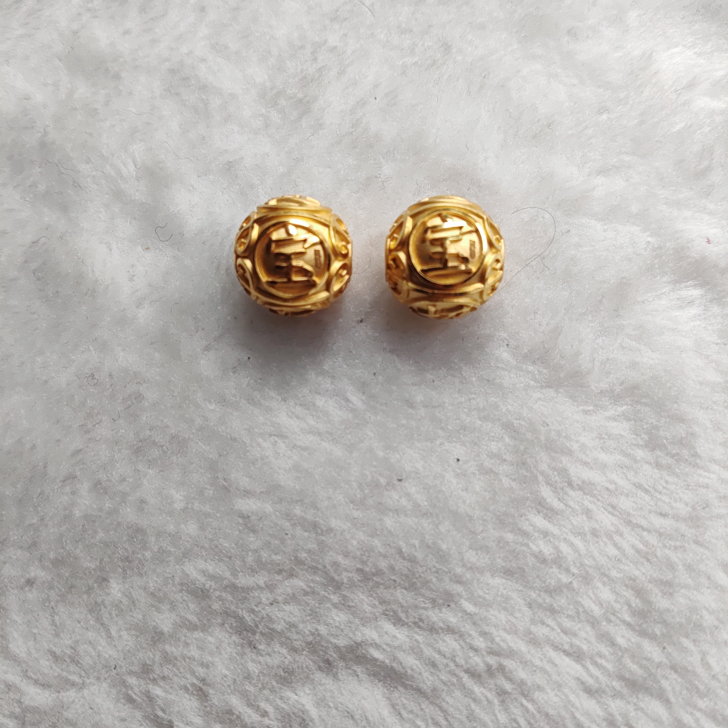 金元宝足金999貔貅珠子首饰