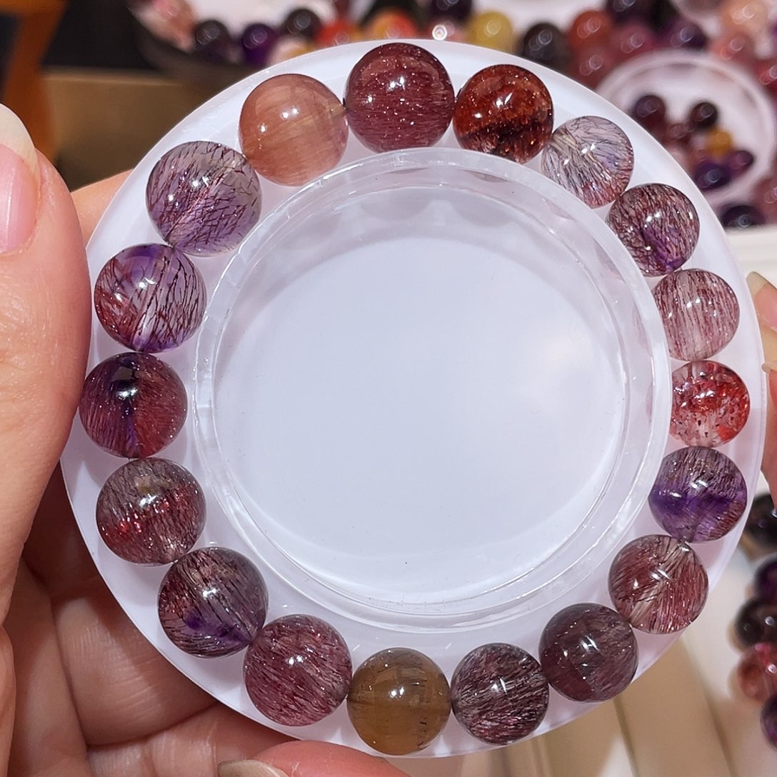 水晶手链未镶嵌稀有色仙女10-12