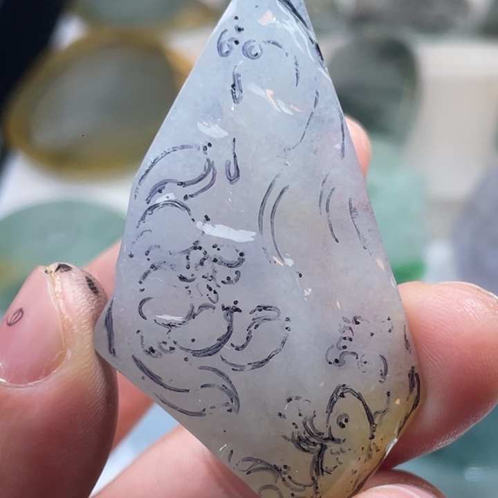 翡翠未镶嵌吊坠(不含链)翡翠料子