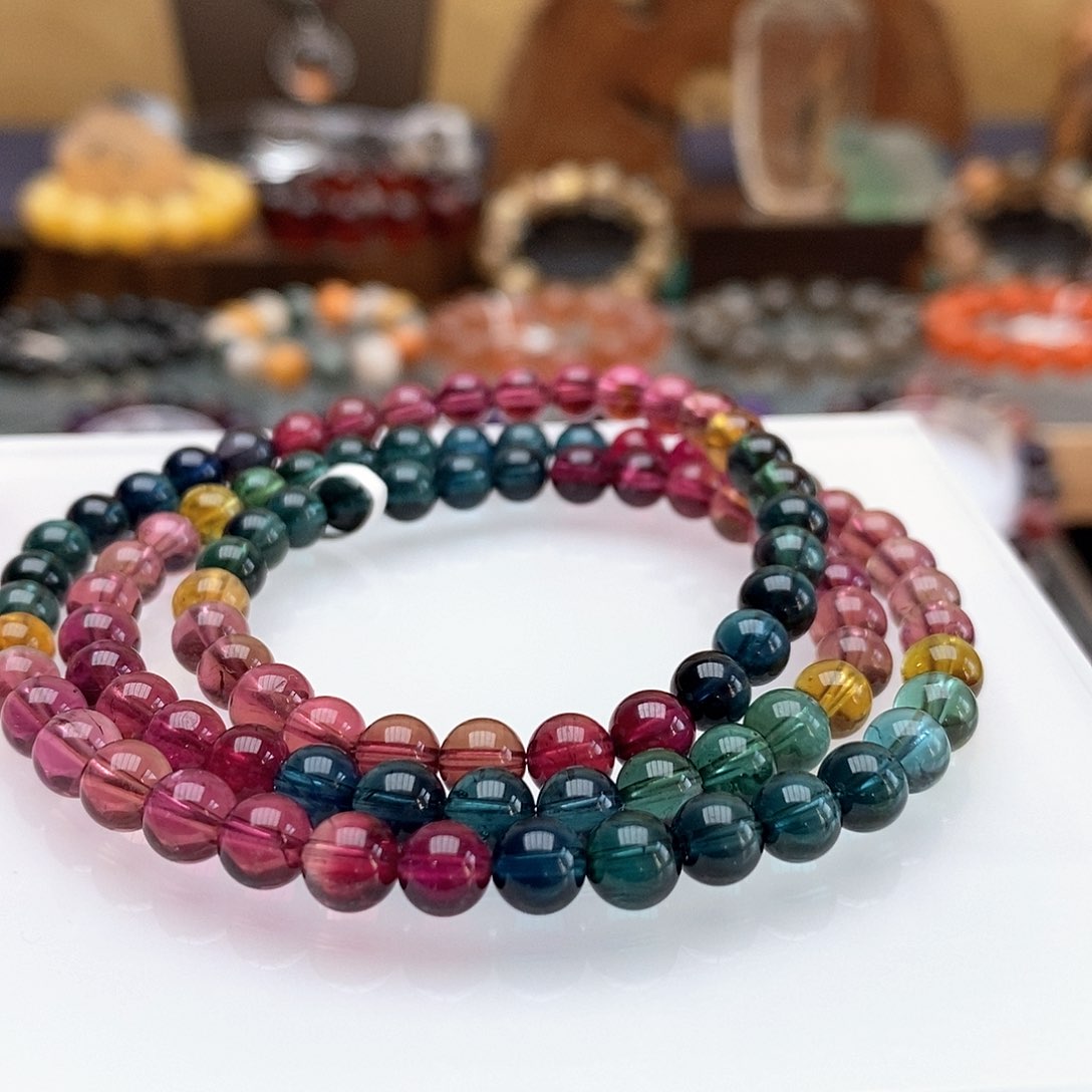 未镶嵌手链碧玺手链