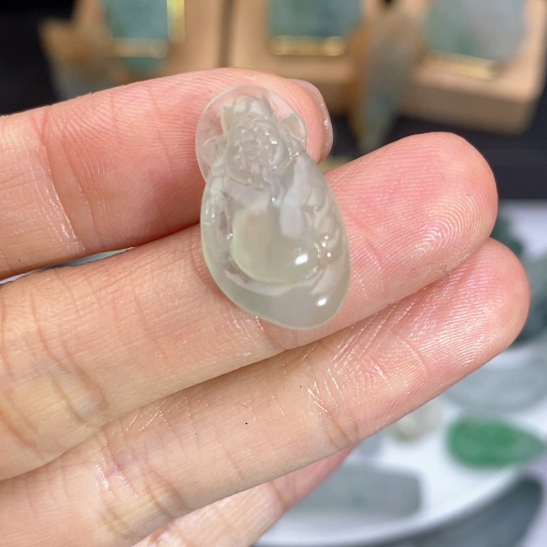 定制翡翠未镶嵌财神