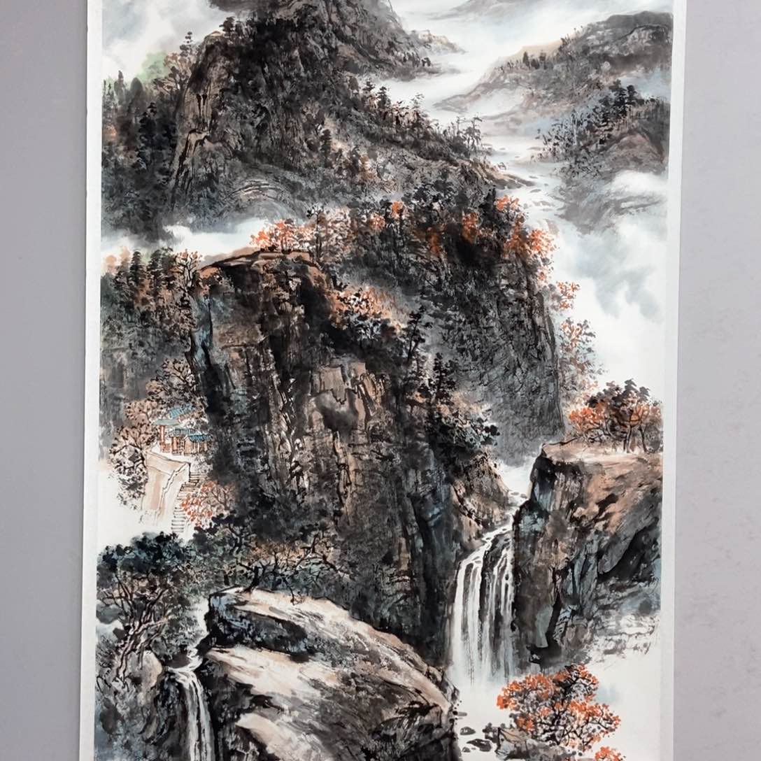 国画品**间黄桂明大六尺精品佳作