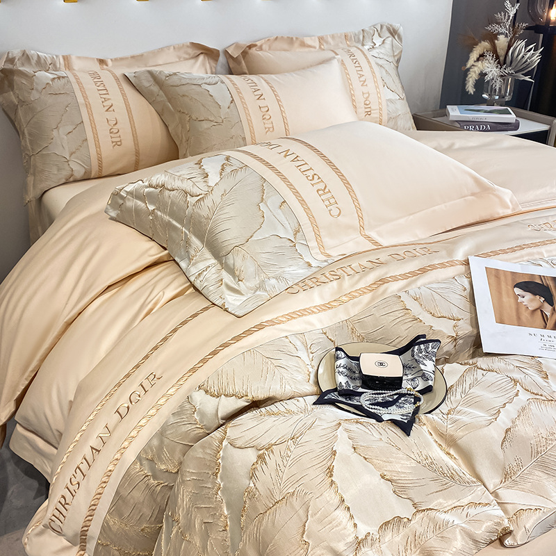 【25年新款加厚轻奢 】欧式宫廷设计轻奢提花浮雕四件套-TY