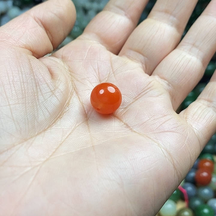 和田玉手串未镶嵌有*花