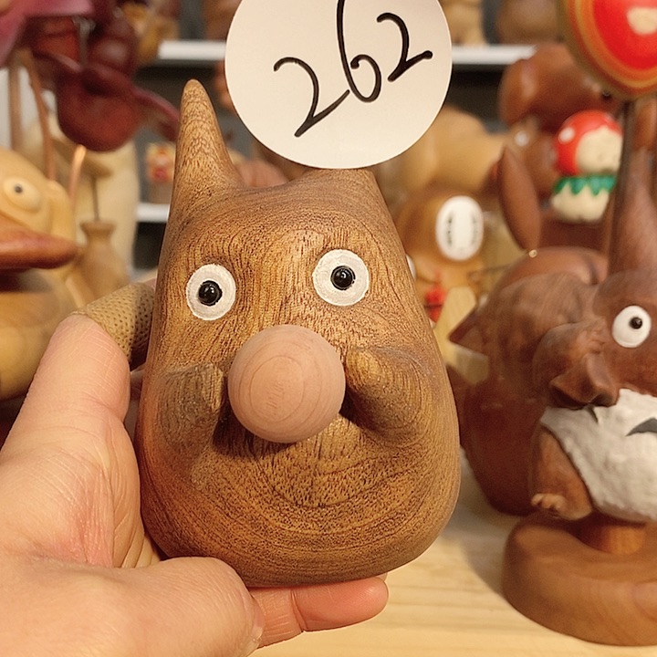 木木雕摆件可爱卡通