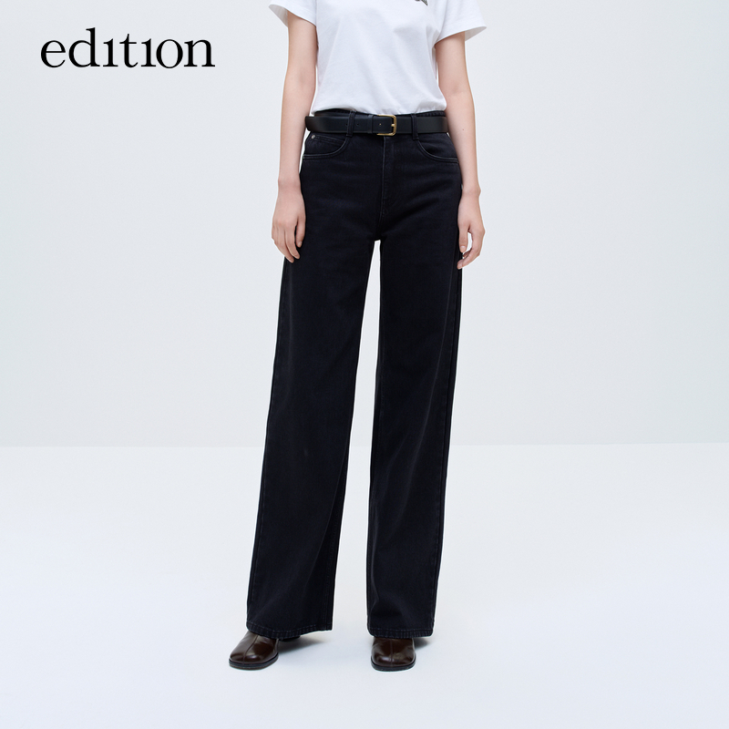 【达人专享】商场同款edition时尚休闲含羊毛牛仔裤#EBC4JENK02