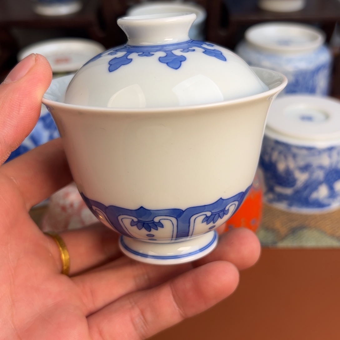 瓷片景德镇茶器手工手绘