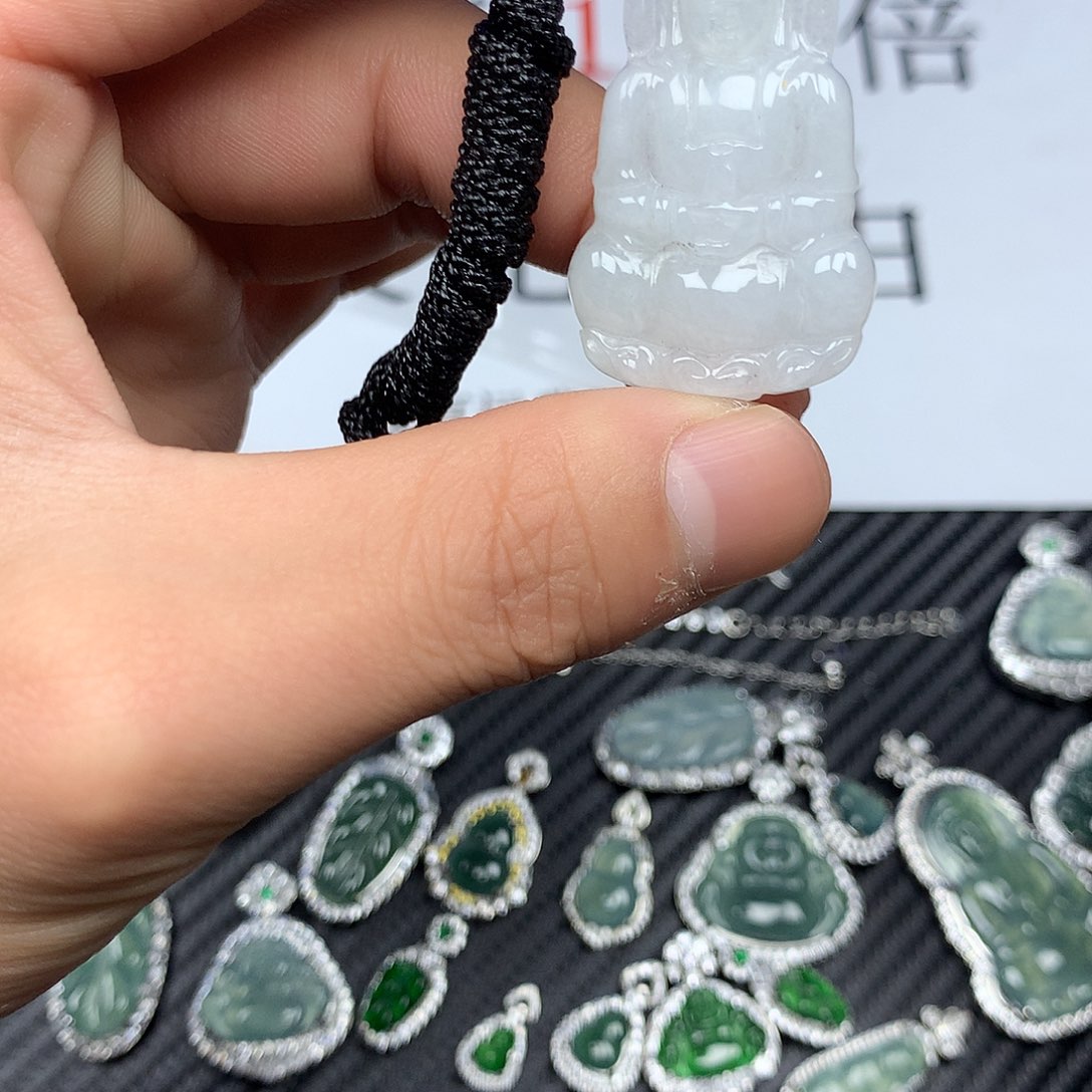 翡翠颈饰未镶嵌123456789