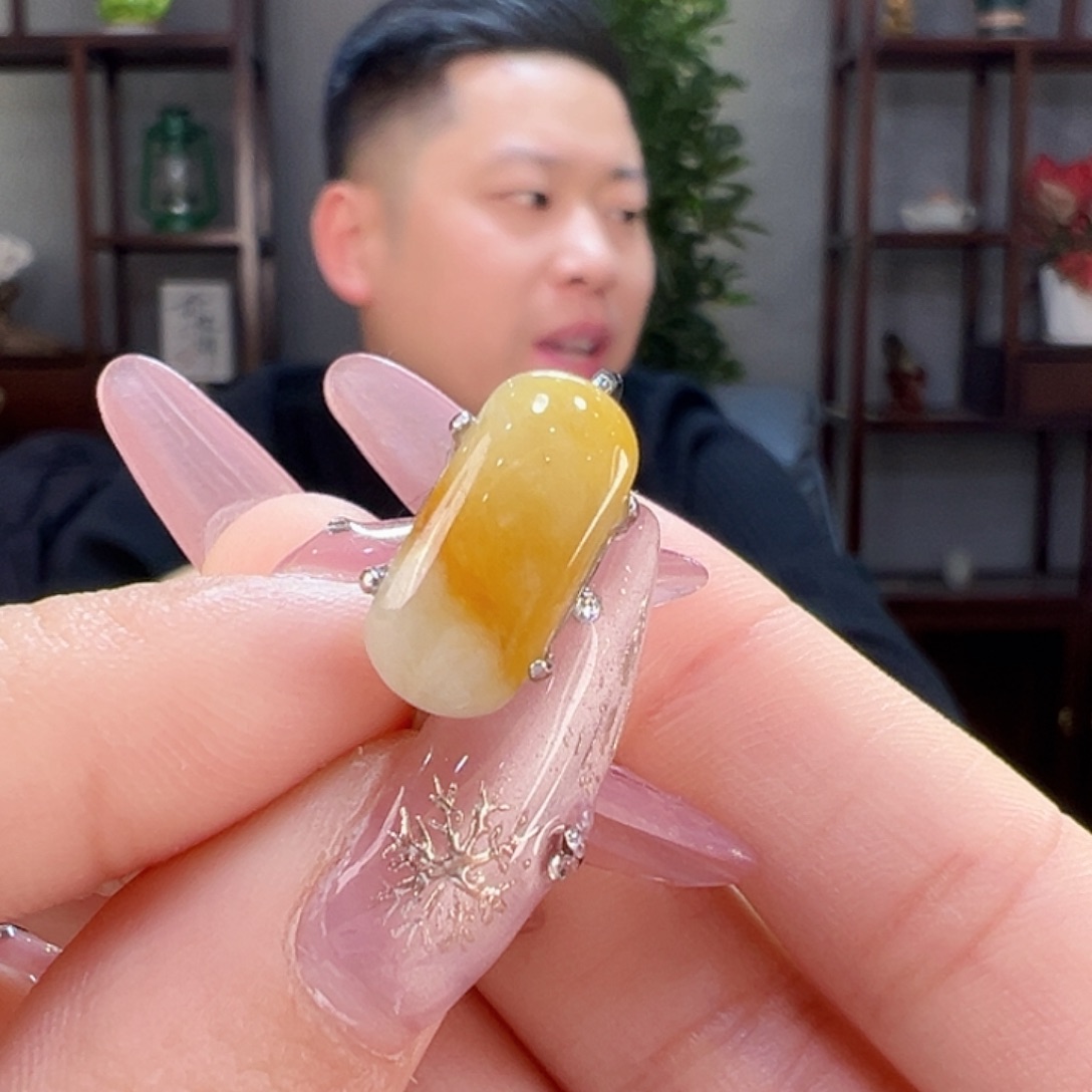 翡翠戒指银S925镶嵌戒指11