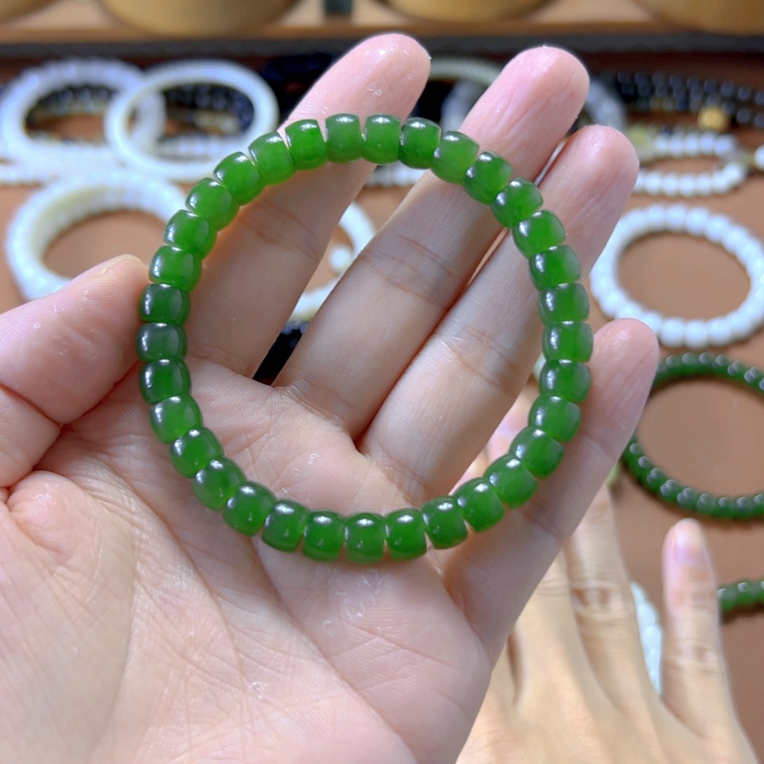 和田玉手串未镶嵌