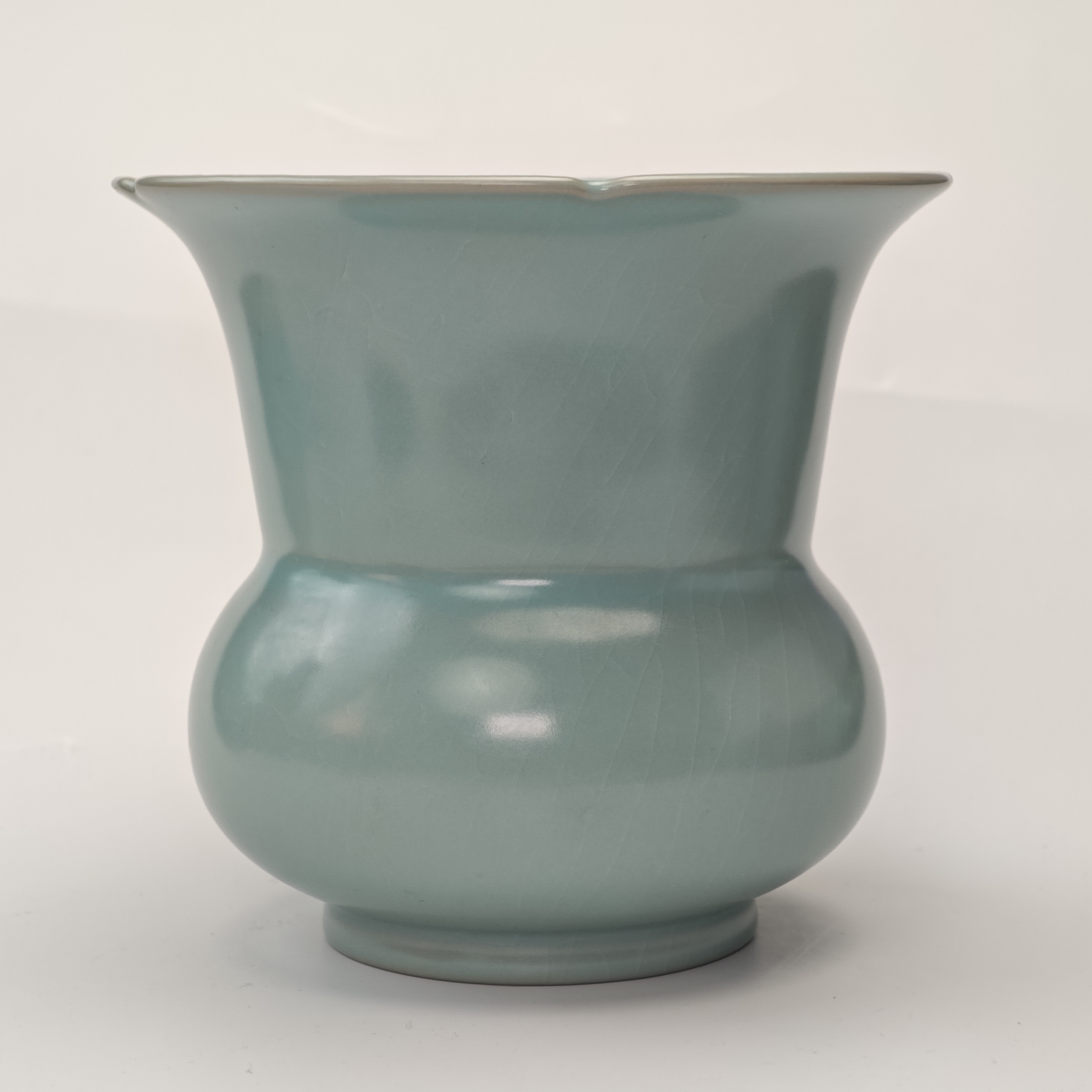 渣斗 原矿釉 香灰胎 高10.3厘米 口径12.5厘米