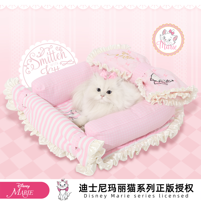 Disney/迪士尼玛丽猫猫窝四季通用凉感猫狗垫子沙发夏天猫咪两用