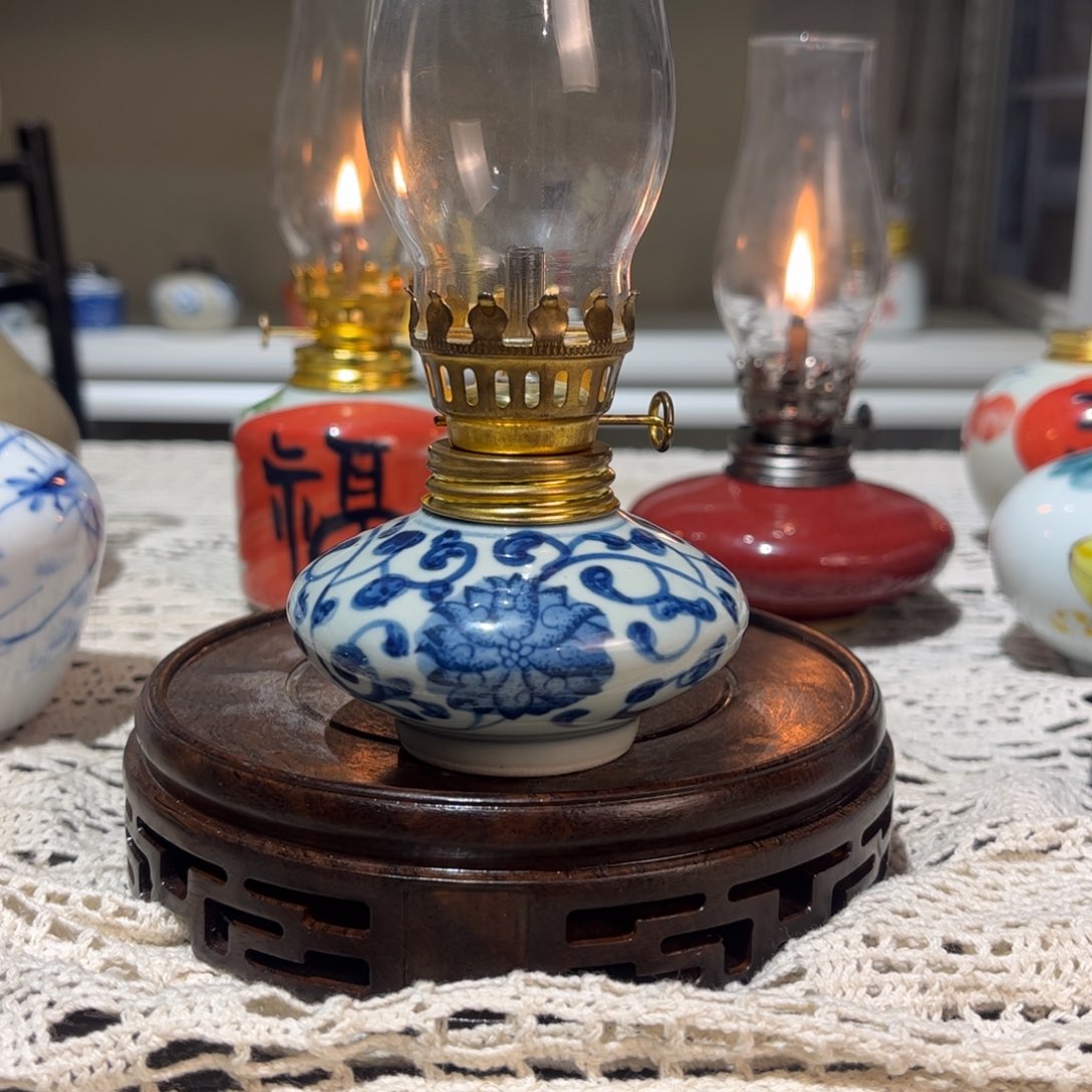 摆件景德镇陶瓷香薰灯
