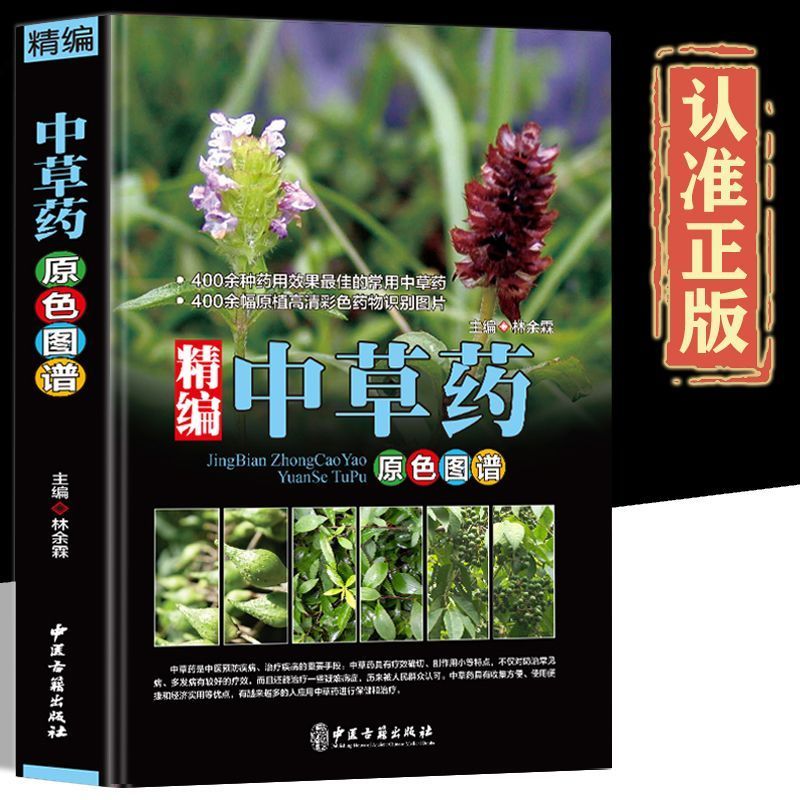 【轻松入门】精编中草药原色图谱 药谱植物药材图解入门零基础书