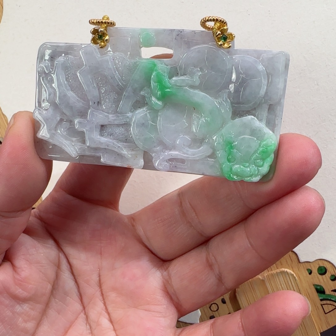 翡翠颈饰未镶嵌仿古