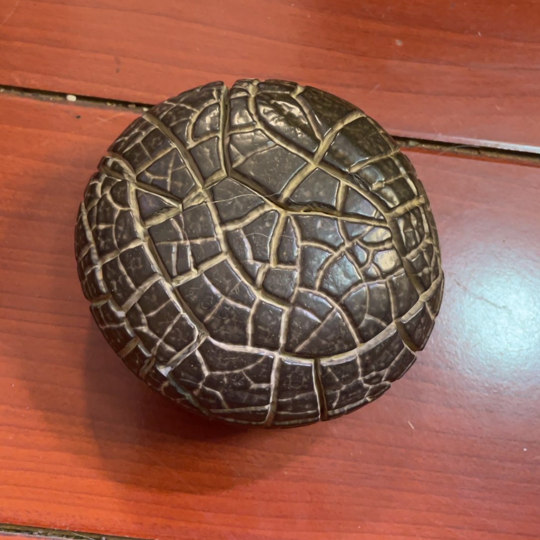 核桃手串/手链用****9龟纹石双面满文原石