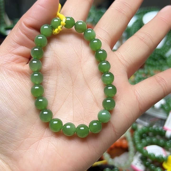 和田玉（碧玉）手链未镶嵌