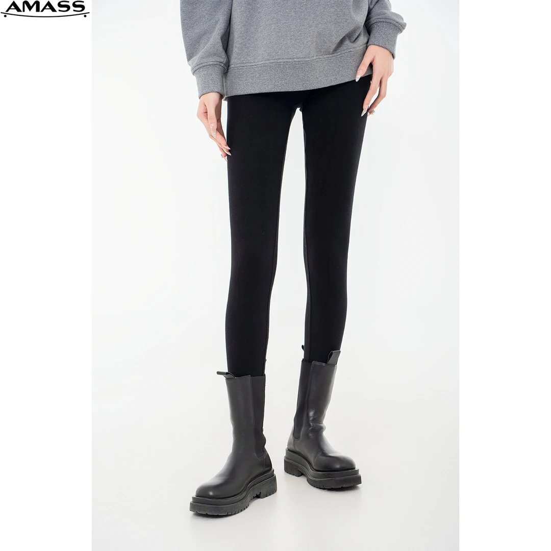 AMASS/阿玛施秋冬新款弹力无痕高腰显瘦瑜伽裤加厚鲨鱼裤5100415