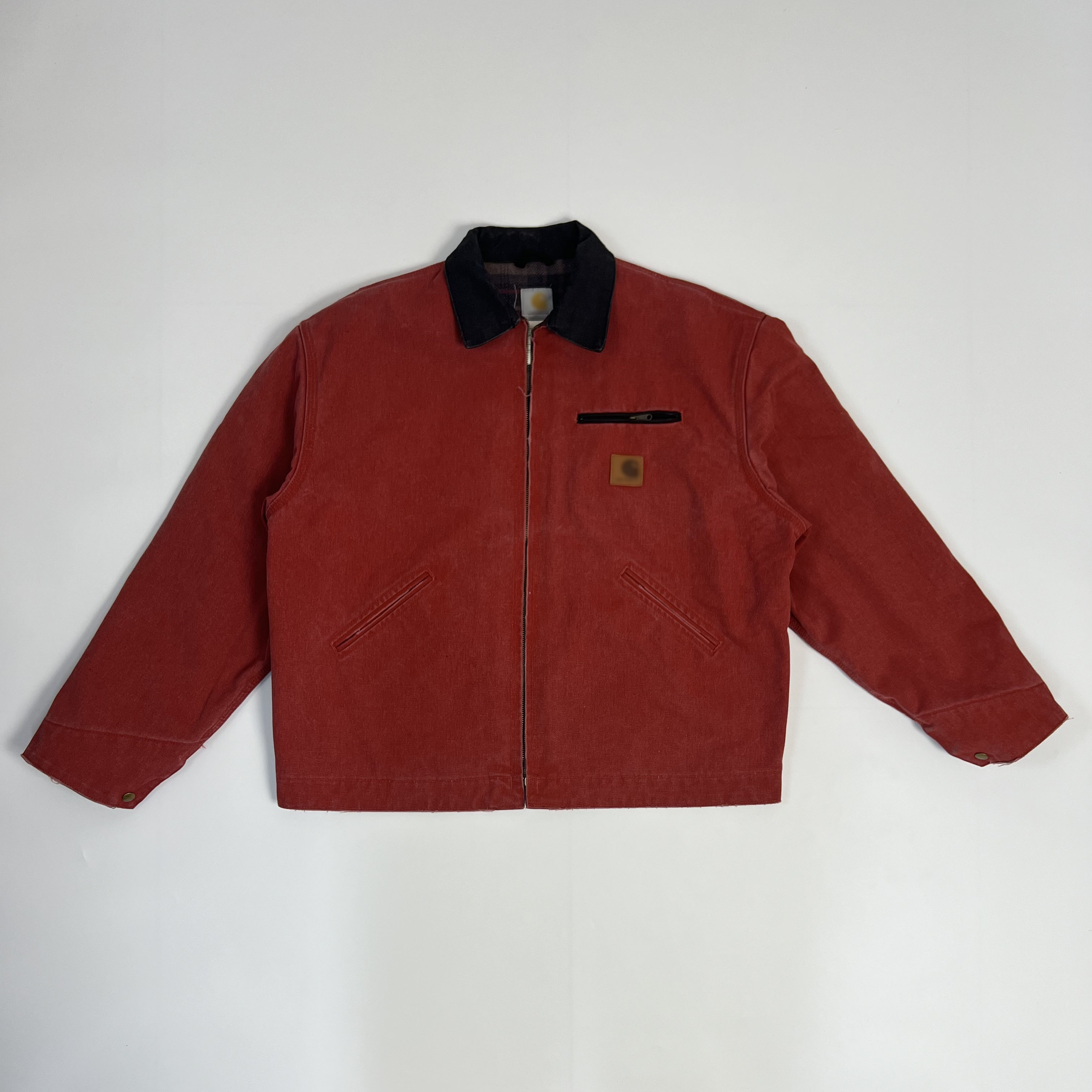 波尔多红-底特律J97工装水洗重磅底特律夹克外套卡哈特外套