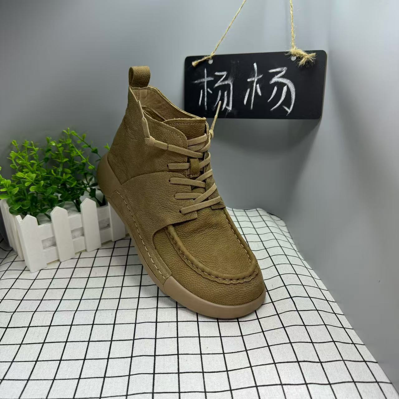 吐司鞋女2024新款秋季短靴户外中帮休闲女鞋9198-2