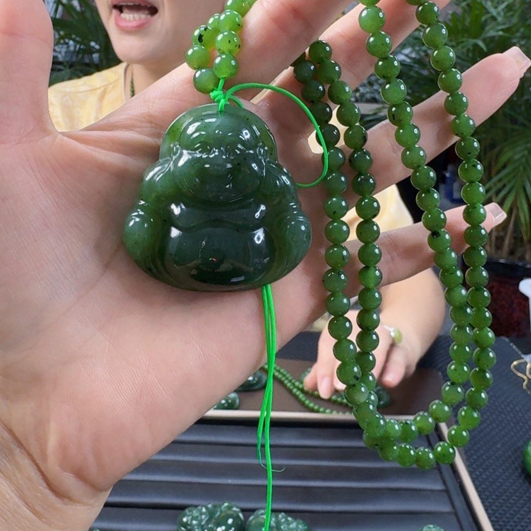 和田玉（碧玉）未镶嵌颈饰45