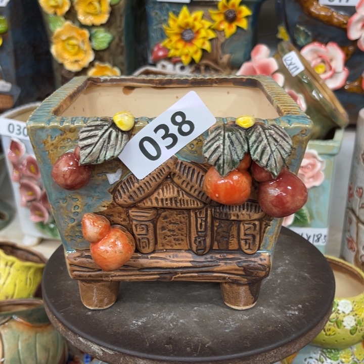 紫砂花盆粗陶材质多肉花盆