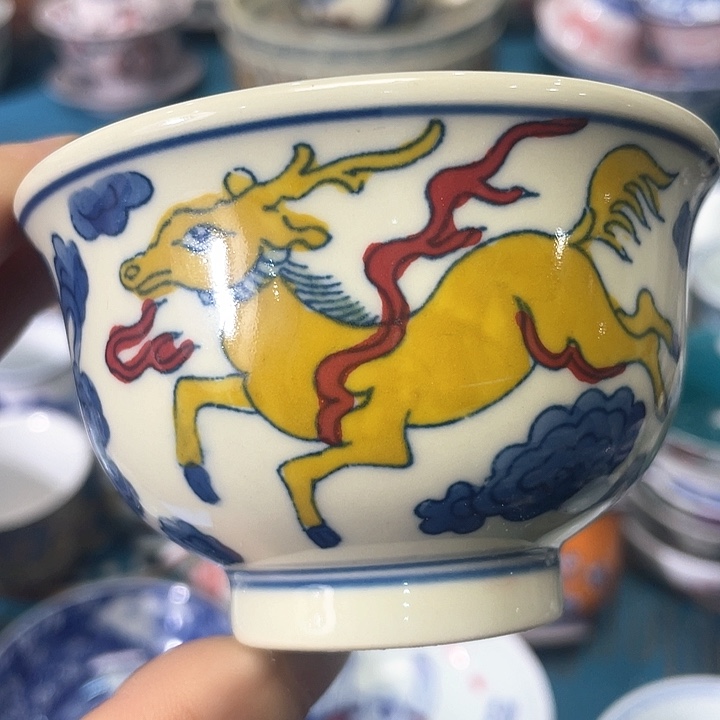 景德镇陶瓷主人杯13344