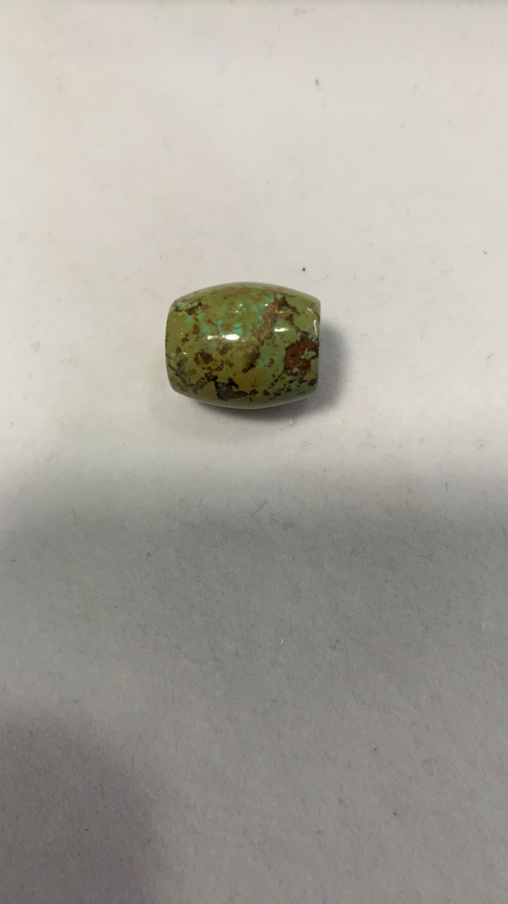 天然原矿绿松石桶珠