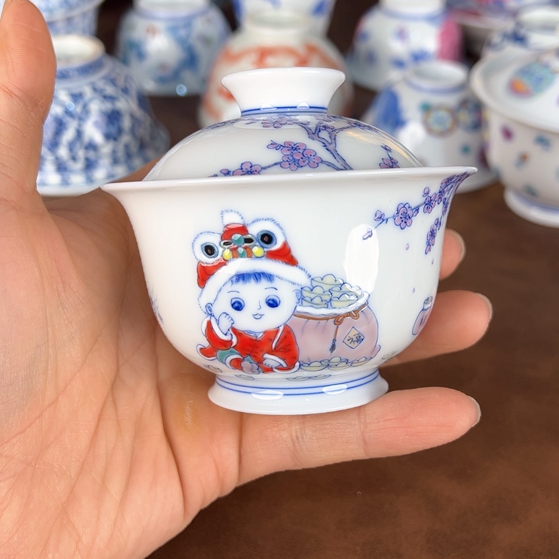 杯大**贵景德镇全手工手绘陶瓷