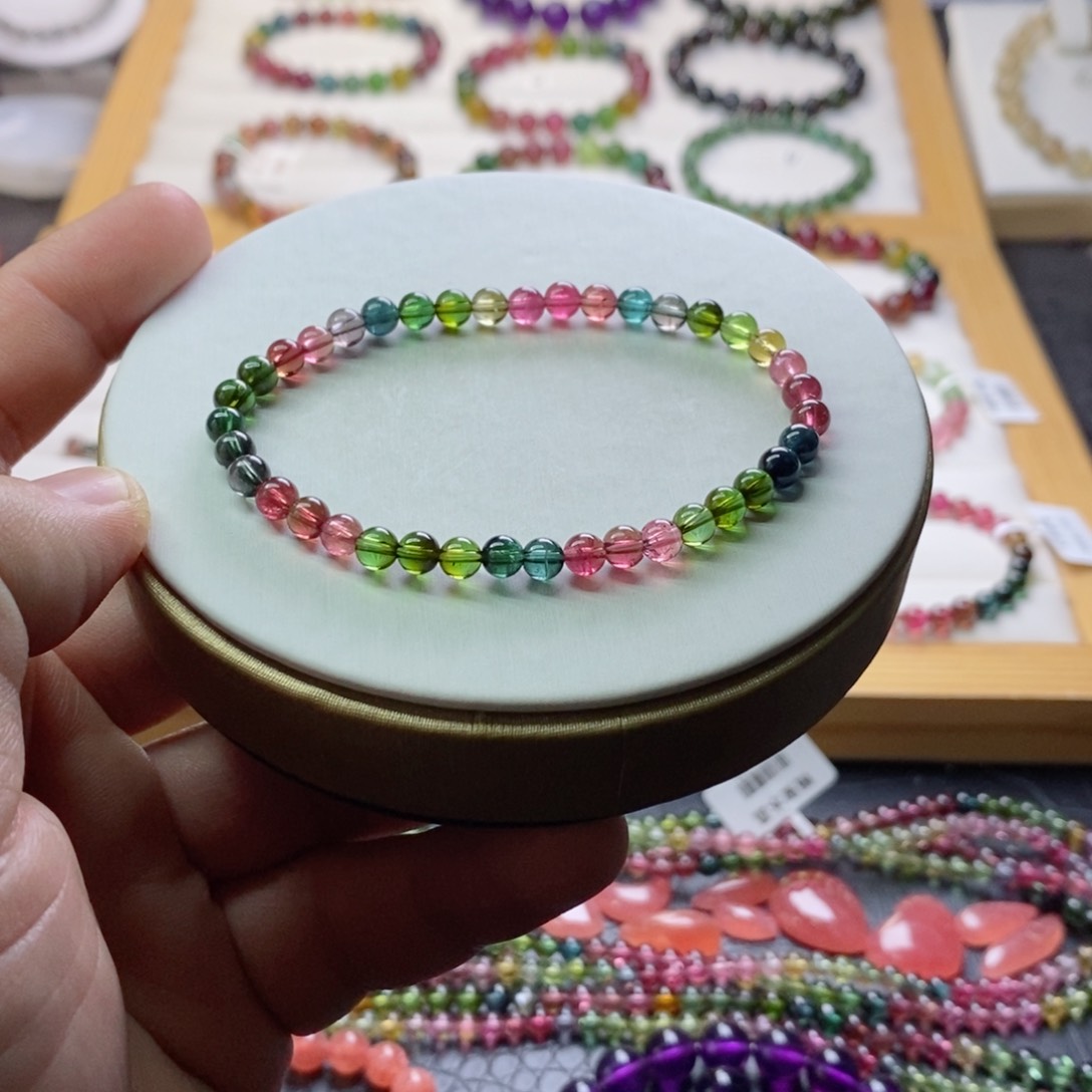 碧玺碧玺手链未镶嵌