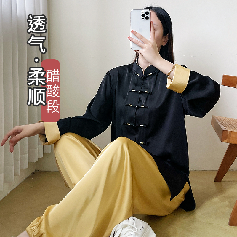 【粉丝专享】上衣春夏宽松秋季休闲养生八段锦晨练禅修服