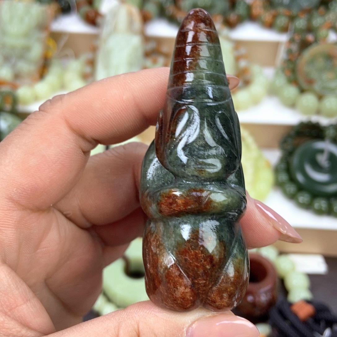 透闪石质玉把件未镶嵌