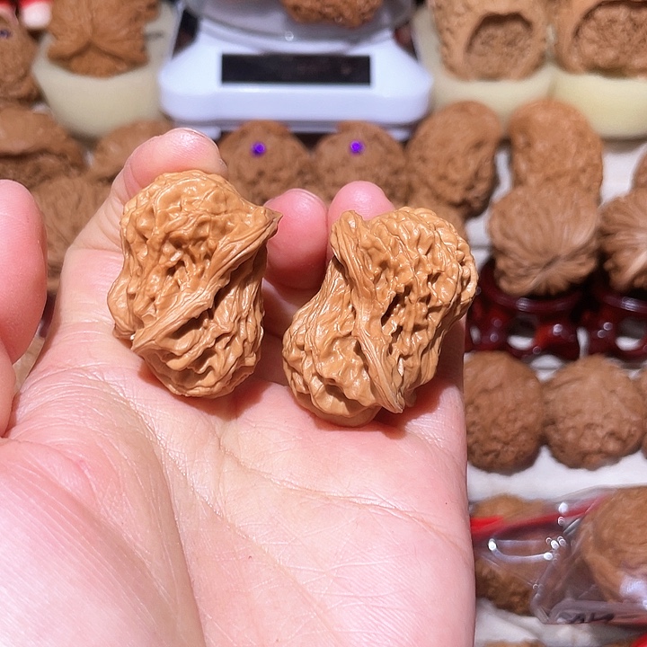 小***夜文玩核桃把件企鹅