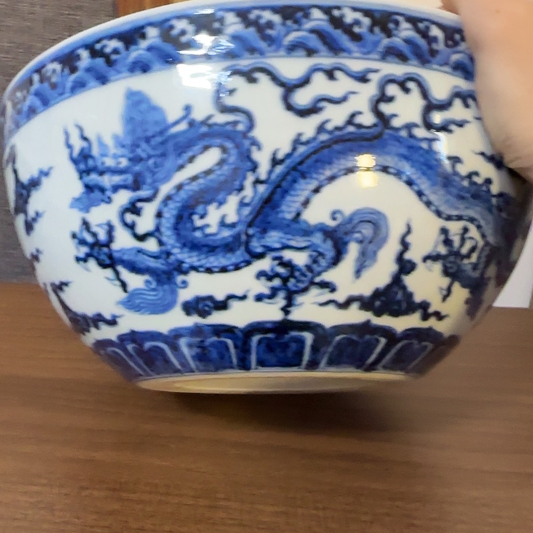 双龙苏麻离青大缸名窑口放漏