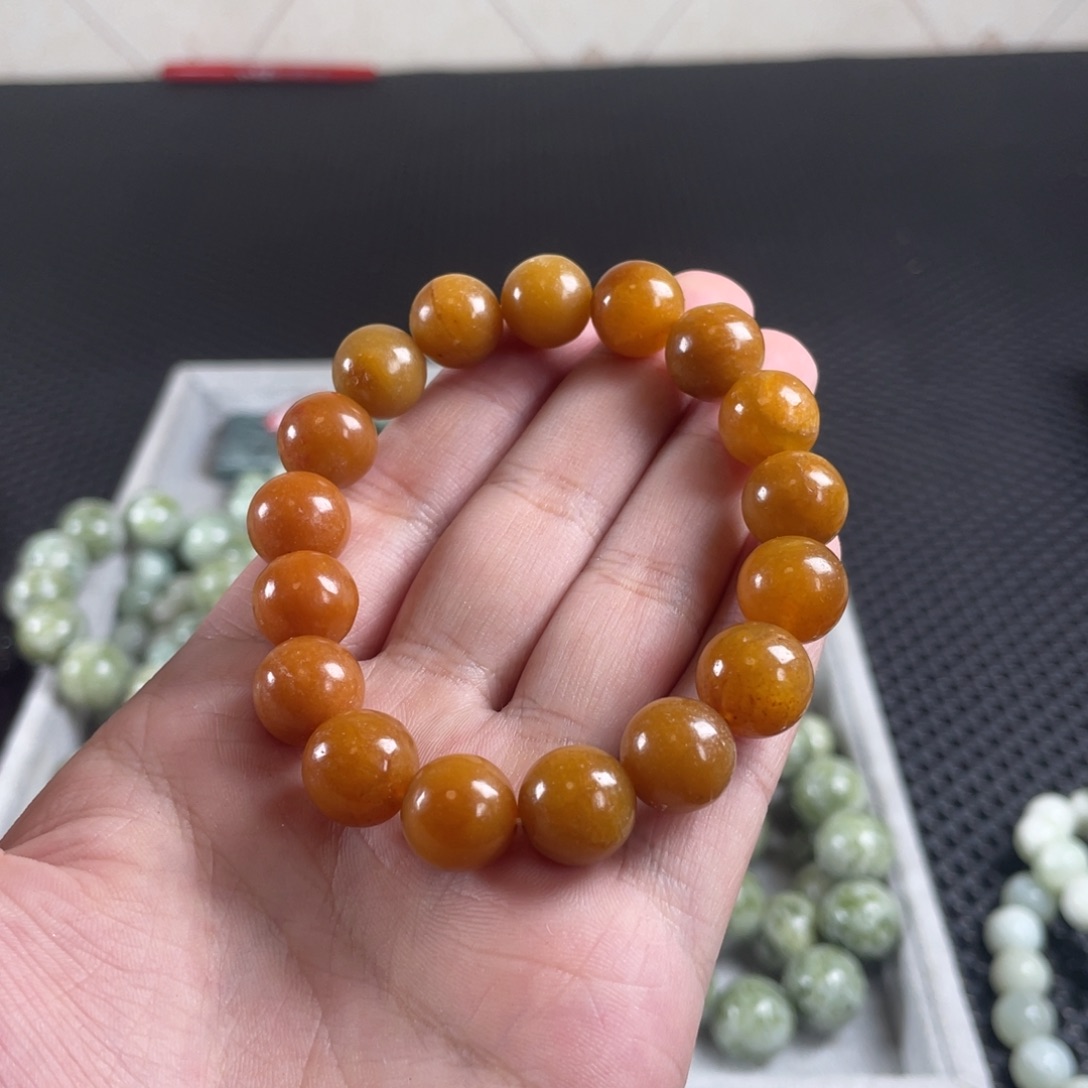 蛇纹石玉未镶嵌手链