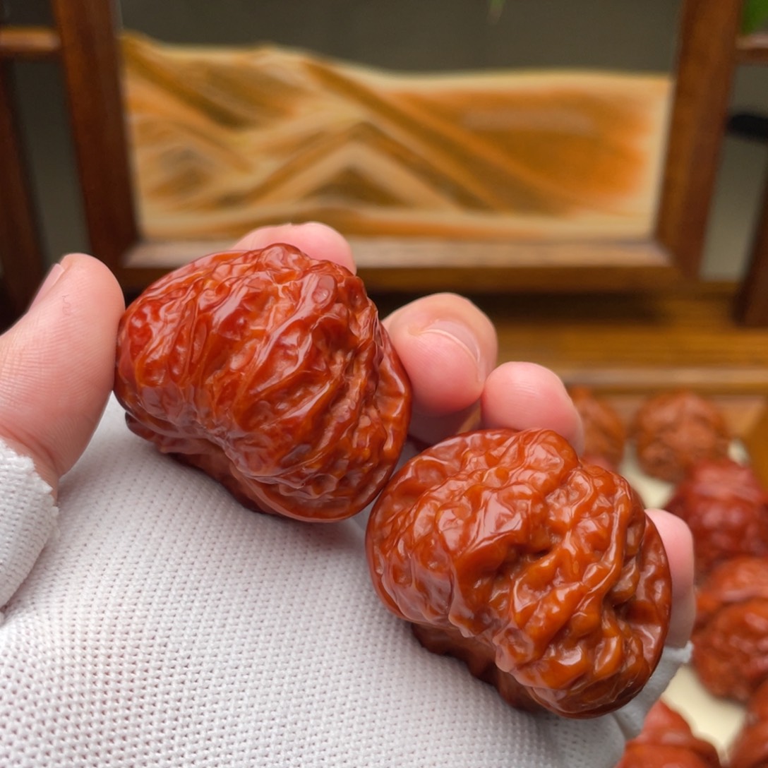 文玩核桃把件蛤蟆头41