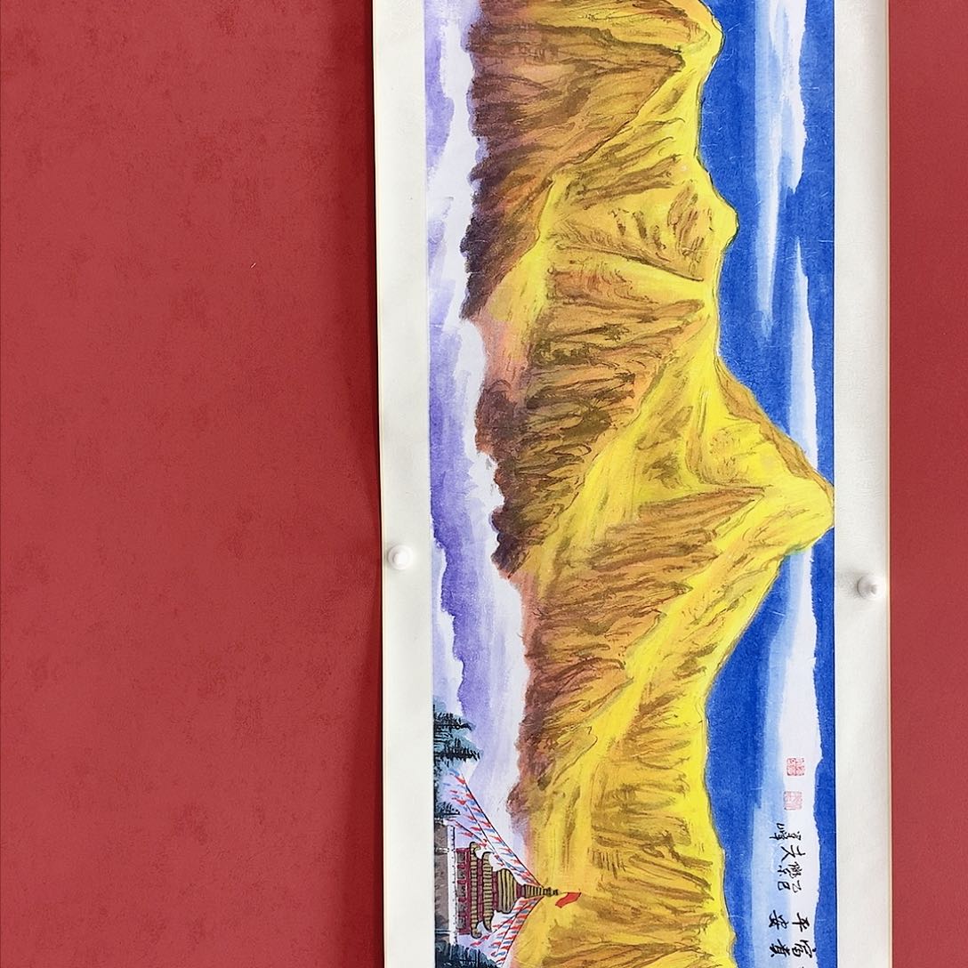 国画国画作品欣赏六尺对开