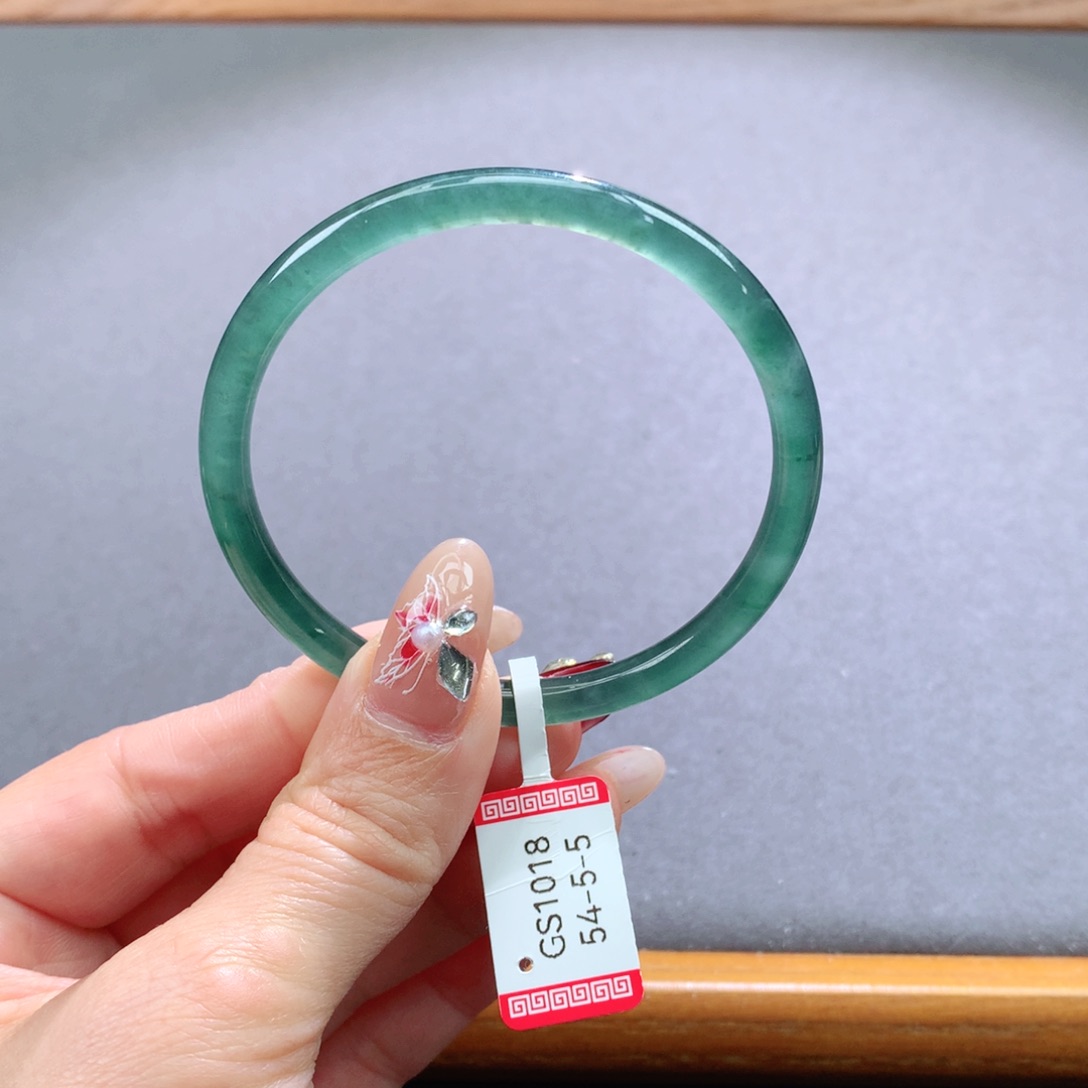 翡翠手镯未镶嵌天然翡翠手镯叮当镯 