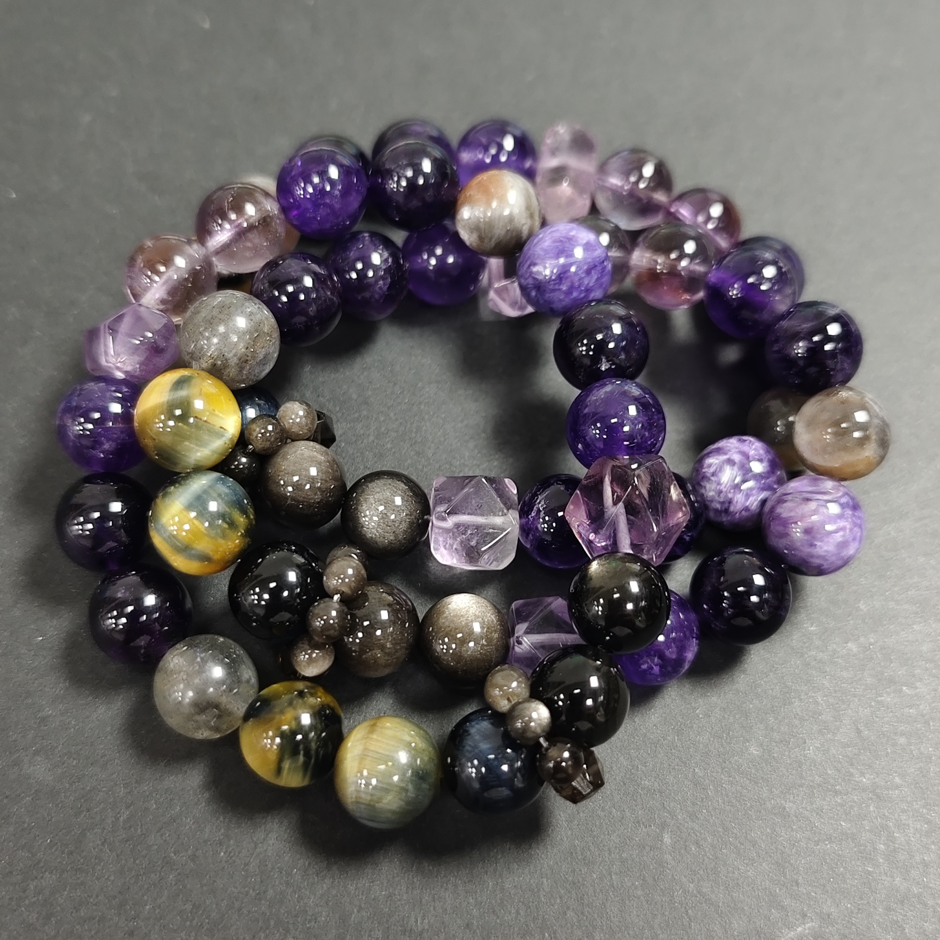 【书记甄选】原创“极光秘静”单圈手链 多样性发一件 约10mm 3208DX