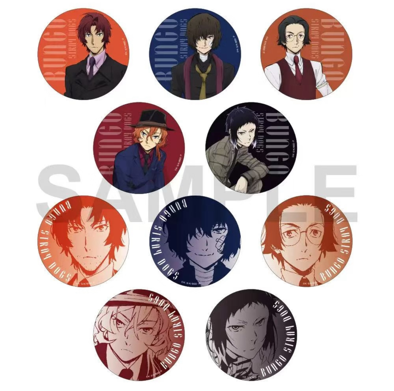 【星漫】文豪野犬 agf九周年再贩 吧唧 潮玩盲盒 （未成年禁止下单）