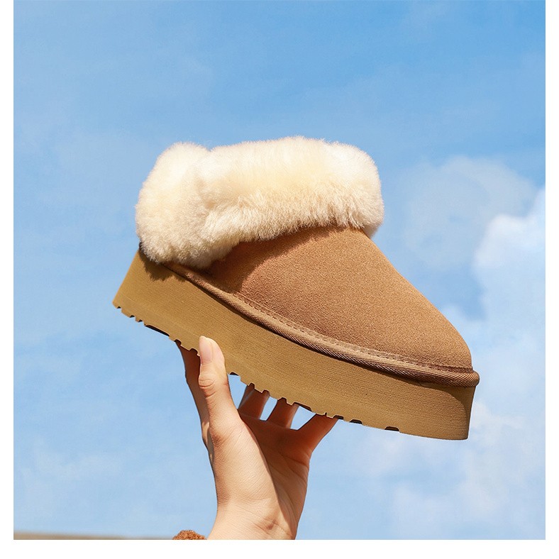 DOOLLUGG民族风时尚雪地靴乐福款雪地靴加绒冬季秋冬棉鞋外穿厚底