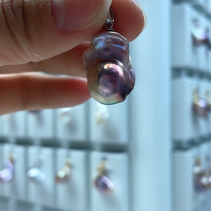 淡水珍珠颈饰银S925镶嵌