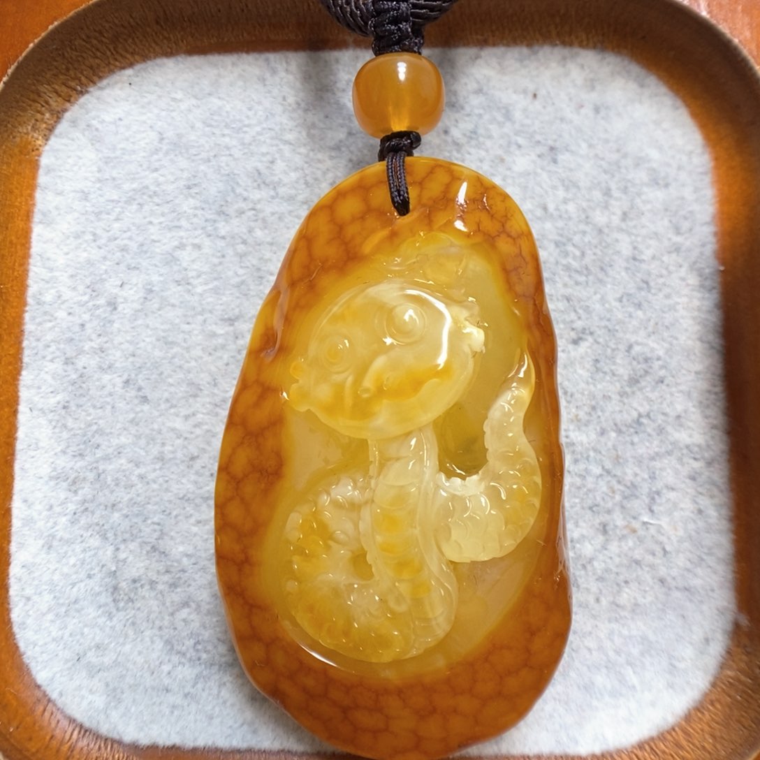 蜜蜡项链未镶嵌蜜蜡吊坠