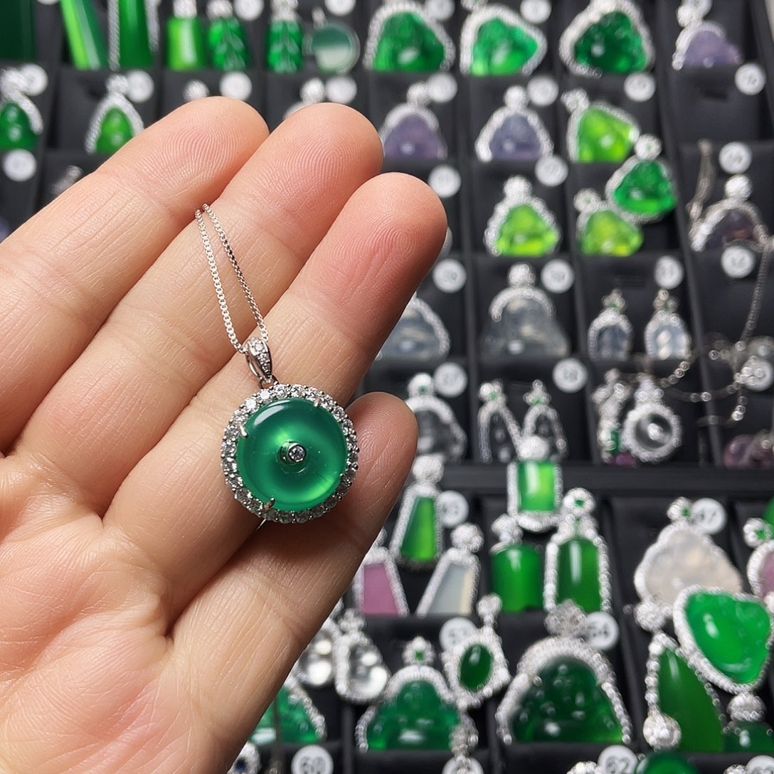 玛瑙/玉髓合金颈饰