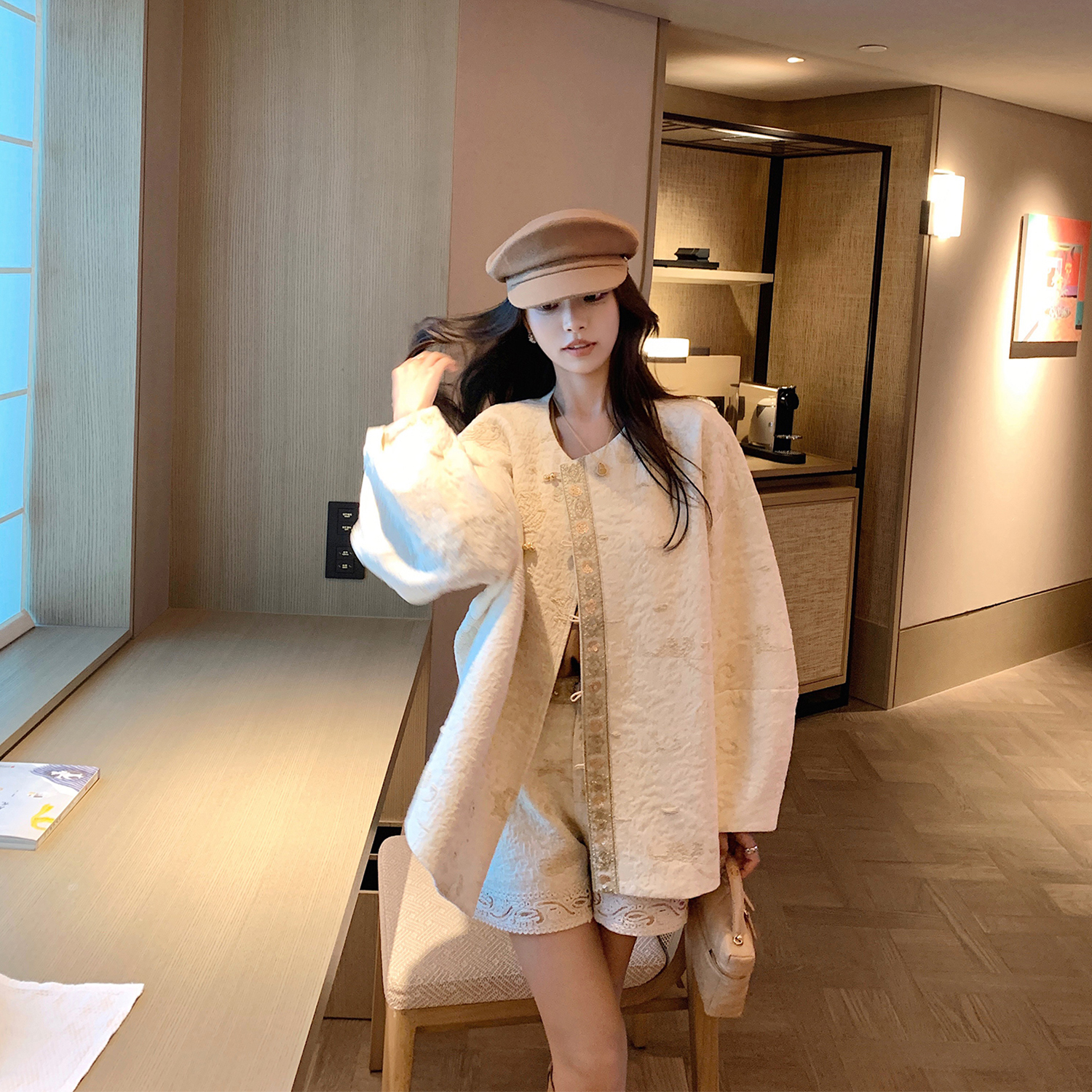 Lilylikes"锦绣浮花"佩斯利提花针织 改良国风新中式-时尚套装