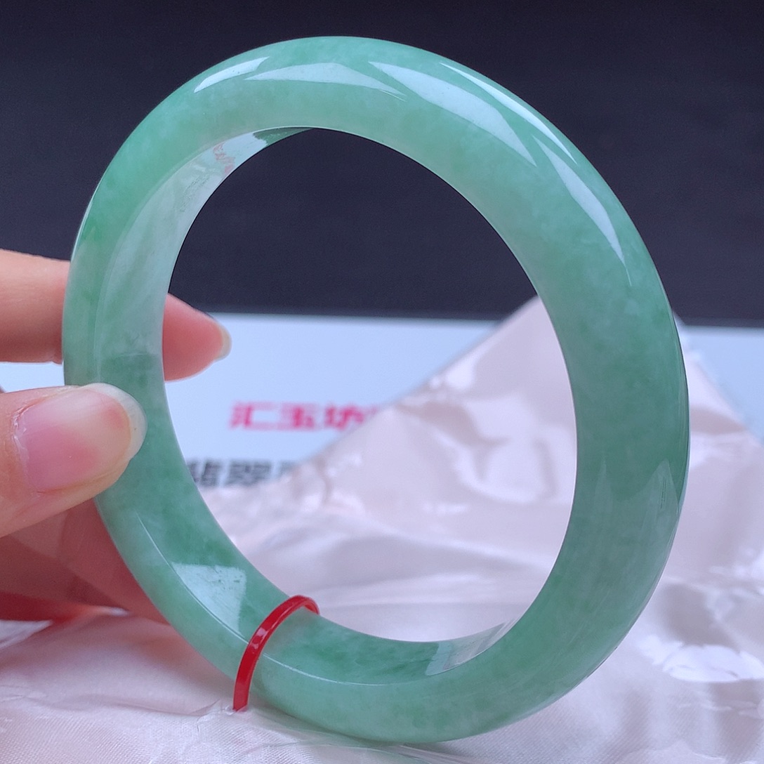 未镶嵌手镯翡翠61圈100098