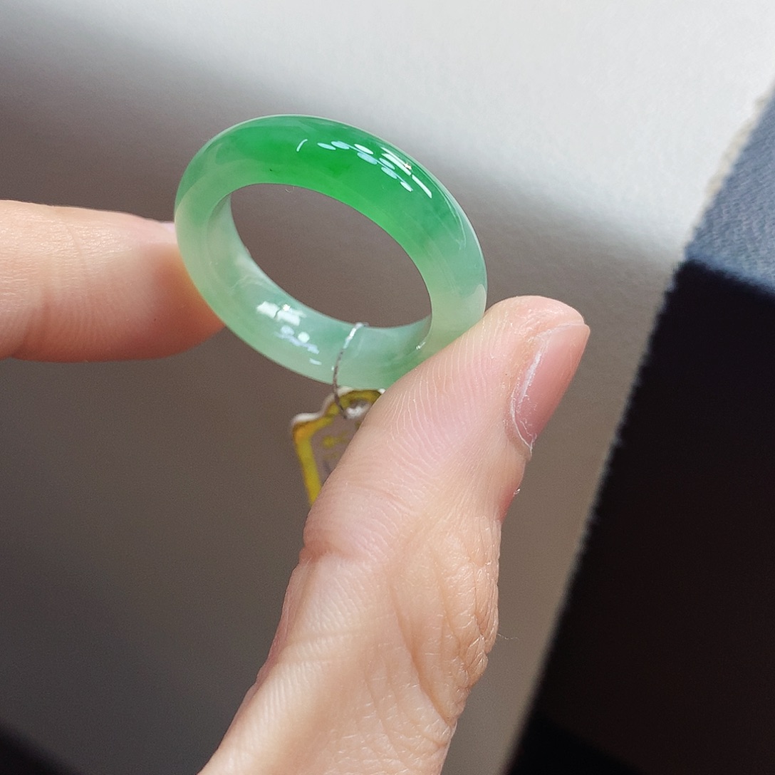 翡翠戒指未镶嵌肥**士19-20号