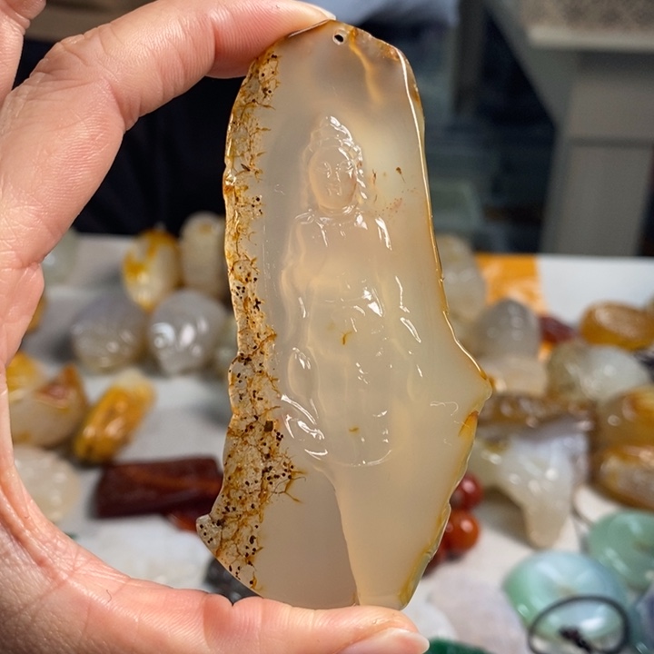 玛瑙/玉髓吊坠(不含链)未镶嵌