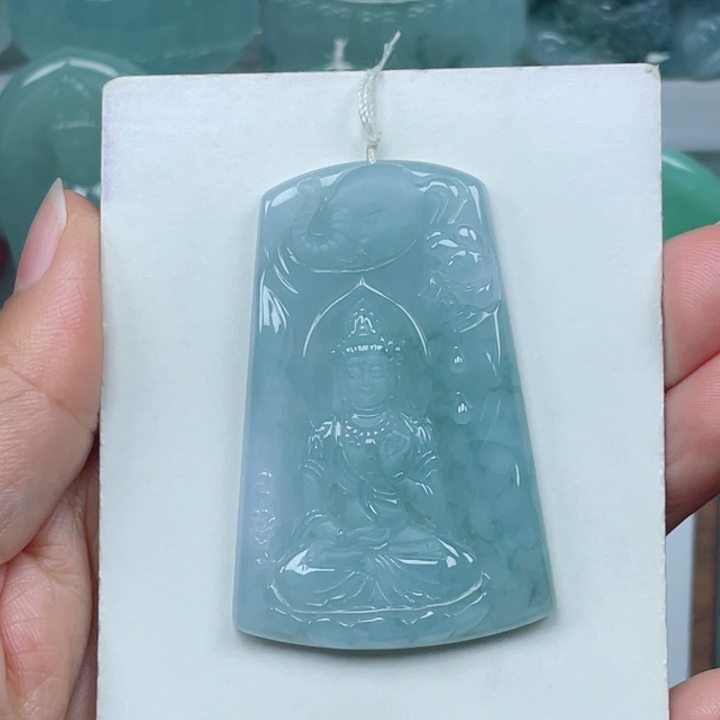 颈饰未镶嵌翡翠普贤菩萨